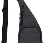 Peicees Sling Bag for Men Women Shoulder Bag Backpack Strap Pockets Chest Bag for Running Hiking Camping Exercise Outdoor